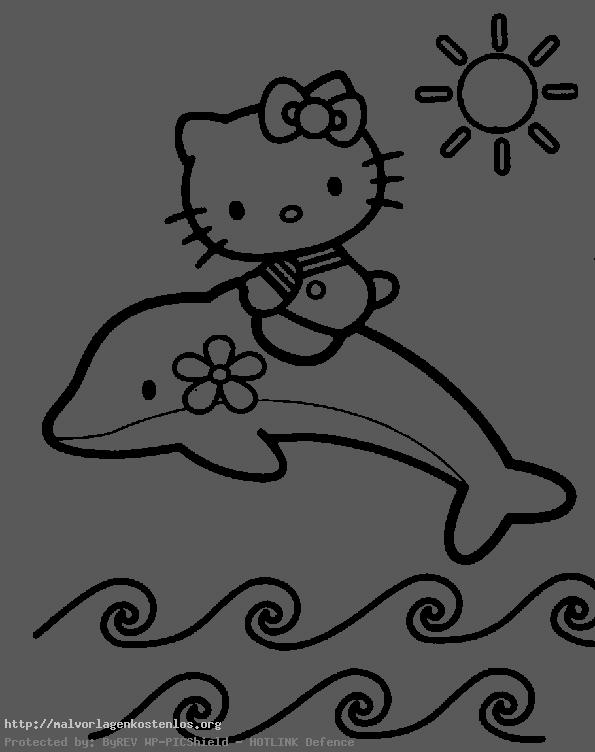 Hello Kitty Reisen in einem Delphin