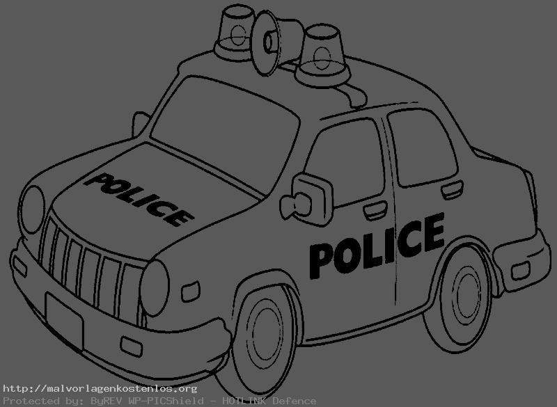 auto von polizei ausmalen