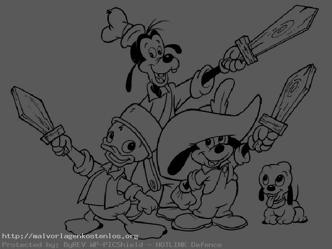 Disney Charaktere Musketiere