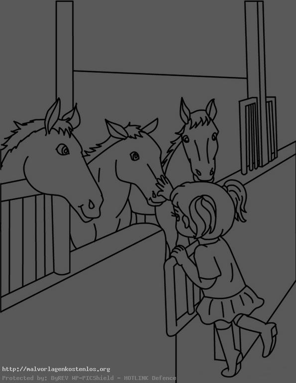 Mädchen mit Pferden