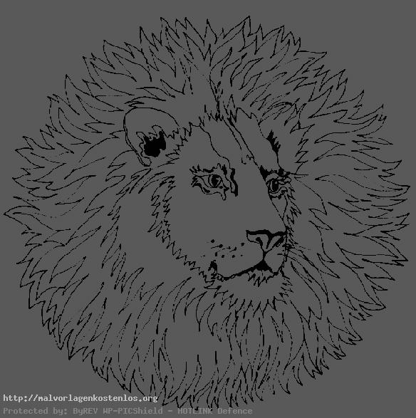 Mandala eines Löwen