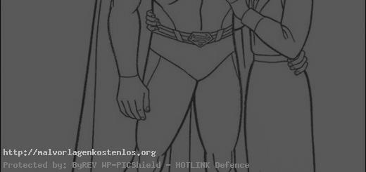 malvorlagen kostenlos superman -1